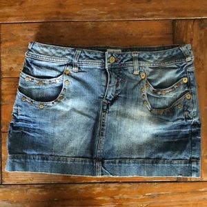 Studded jeans skirt juniors 11